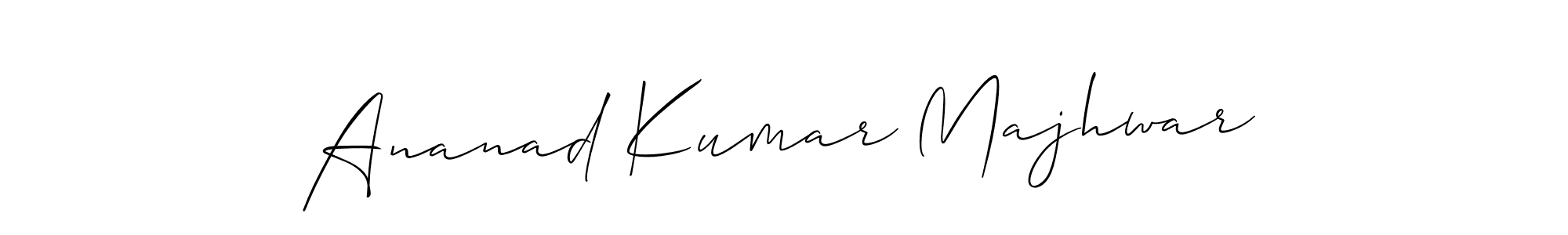 How to Draw Ananad Kumar Majhwar signature style? Allison_Script is a latest design signature styles for name Ananad Kumar Majhwar. Ananad Kumar Majhwar signature style 2 images and pictures png