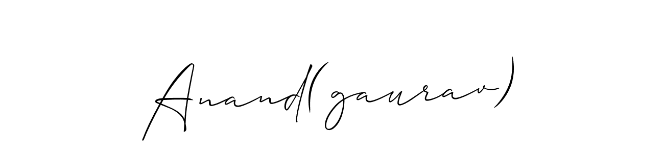 Use a signature maker to create a handwritten signature online. With this signature software, you can design (Allison_Script) your own signature for name Anand(gaurav). Anand(gaurav) signature style 2 images and pictures png