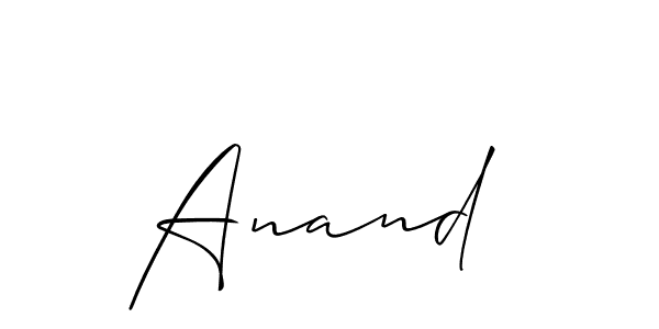 You should practise on your own different ways (Allison_Script) to write your name (Anand ) in signature. don't let someone else do it for you. Anand  signature style 2 images and pictures png