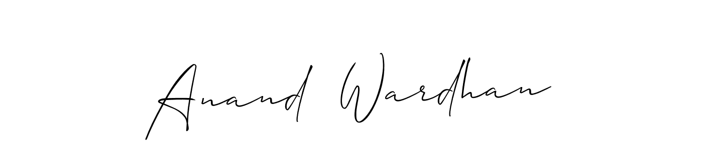Similarly Allison_Script is the best handwritten signature design. Signature creator online .You can use it as an online autograph creator for name Anand  Wardhan. Anand  Wardhan signature style 2 images and pictures png
