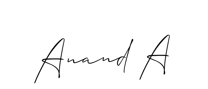 Check out images of Autograph of Anand A name. Actor Anand A Signature Style. Allison_Script is a professional sign style online. Anand A signature style 2 images and pictures png