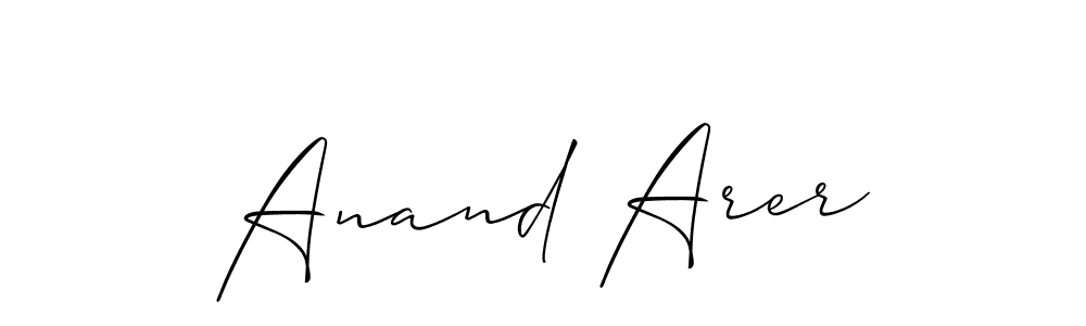 Similarly Allison_Script is the best handwritten signature design. Signature creator online .You can use it as an online autograph creator for name Anand Arer. Anand Arer signature style 2 images and pictures png