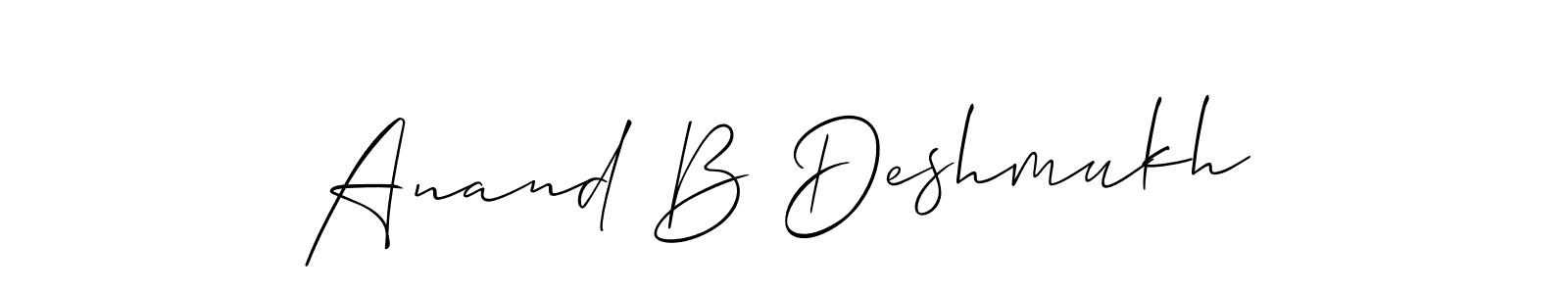 Make a beautiful signature design for name Anand B Deshmukh. Use this online signature maker to create a handwritten signature for free. Anand B Deshmukh signature style 2 images and pictures png