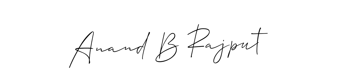 It looks lik you need a new signature style for name Anand B Rajput. Design unique handwritten (Allison_Script) signature with our free signature maker in just a few clicks. Anand B Rajput signature style 2 images and pictures png