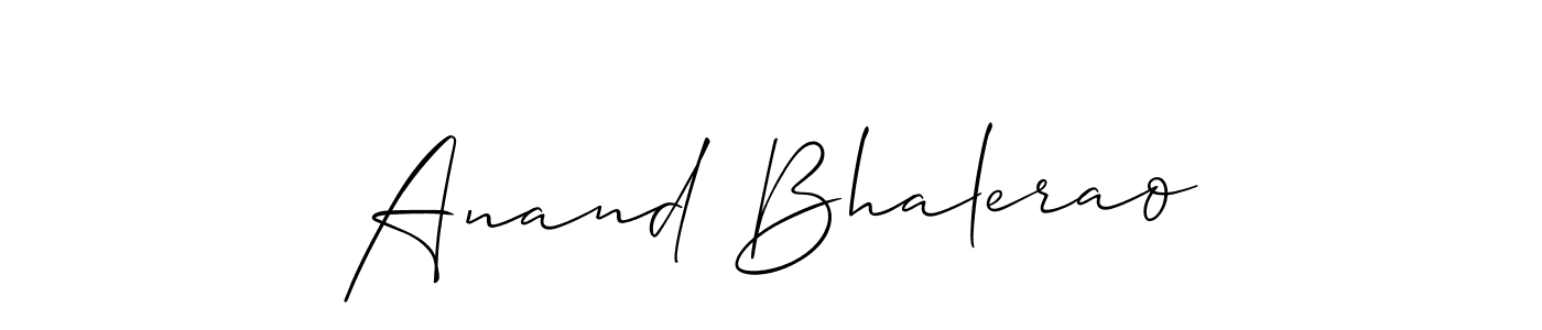 Use a signature maker to create a handwritten signature online. With this signature software, you can design (Allison_Script) your own signature for name Anand Bhalerao. Anand Bhalerao signature style 2 images and pictures png