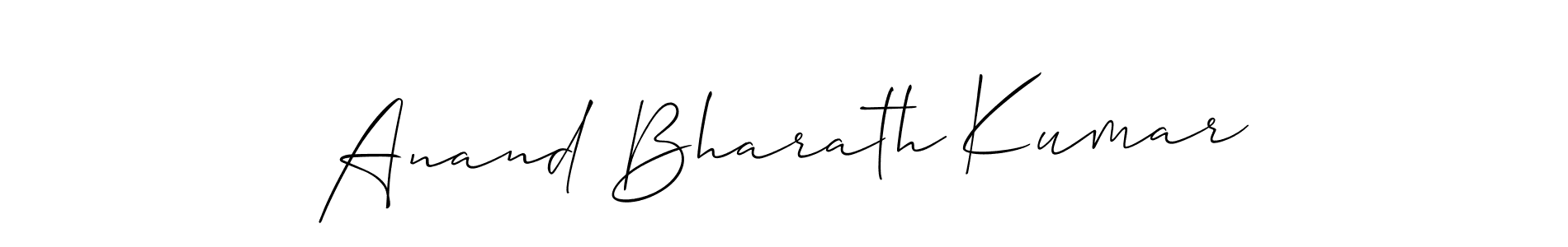 Design your own signature with our free online signature maker. With this signature software, you can create a handwritten (Allison_Script) signature for name Anand Bharath Kumar. Anand Bharath Kumar signature style 2 images and pictures png