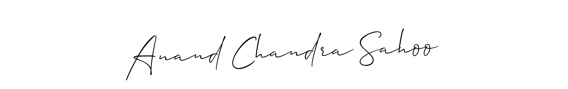 Make a short Anand Chandra Sahoo signature style. Manage your documents anywhere anytime using Allison_Script. Create and add eSignatures, submit forms, share and send files easily. Anand Chandra Sahoo signature style 2 images and pictures png