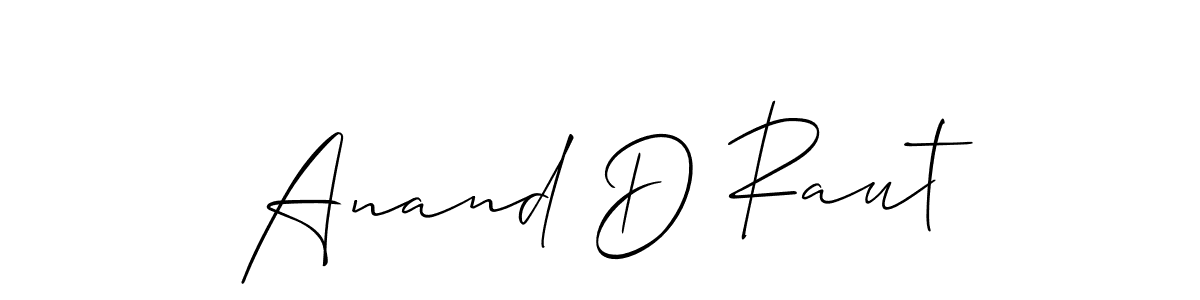 Best and Professional Signature Style for Anand D Raut. Allison_Script Best Signature Style Collection. Anand D Raut signature style 2 images and pictures png