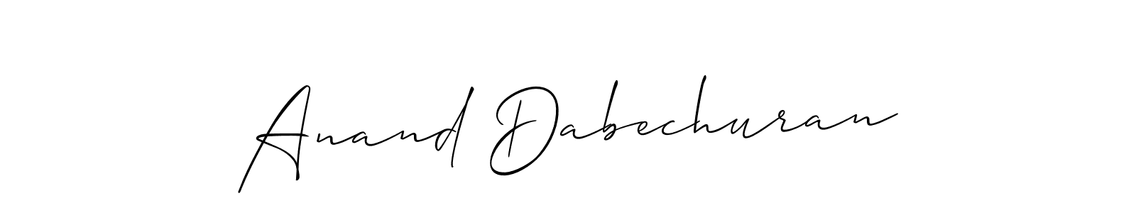 Check out images of Autograph of Anand Dabechuran name. Actor Anand Dabechuran Signature Style. Allison_Script is a professional sign style online. Anand Dabechuran signature style 2 images and pictures png
