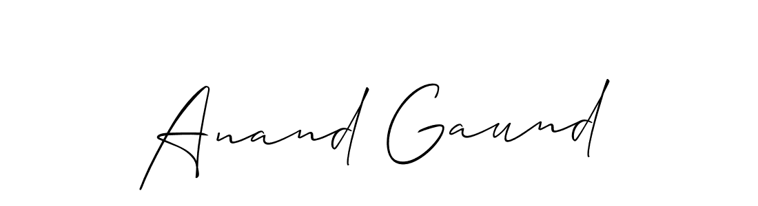 Make a beautiful signature design for name Anand Gaund. Use this online signature maker to create a handwritten signature for free. Anand Gaund signature style 2 images and pictures png