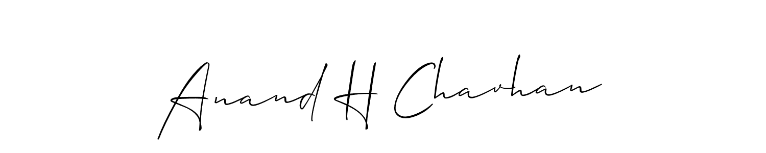 Make a beautiful signature design for name Anand H Chavhan. Use this online signature maker to create a handwritten signature for free. Anand H Chavhan signature style 2 images and pictures png