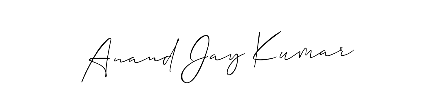 How to Draw Anand Jay Kumar signature style? Allison_Script is a latest design signature styles for name Anand Jay Kumar. Anand Jay Kumar signature style 2 images and pictures png