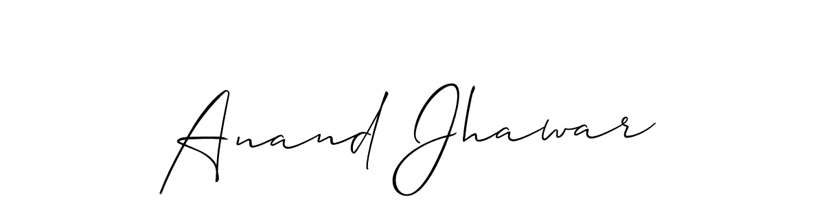 Allison_Script is a professional signature style that is perfect for those who want to add a touch of class to their signature. It is also a great choice for those who want to make their signature more unique. Get Anand Jhawar name to fancy signature for free. Anand Jhawar signature style 2 images and pictures png