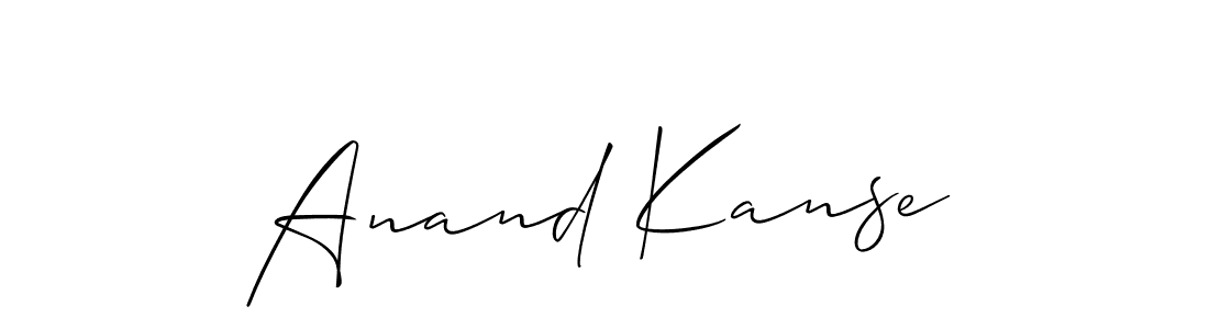 Similarly Allison_Script is the best handwritten signature design. Signature creator online .You can use it as an online autograph creator for name Anand Kanse. Anand Kanse signature style 2 images and pictures png