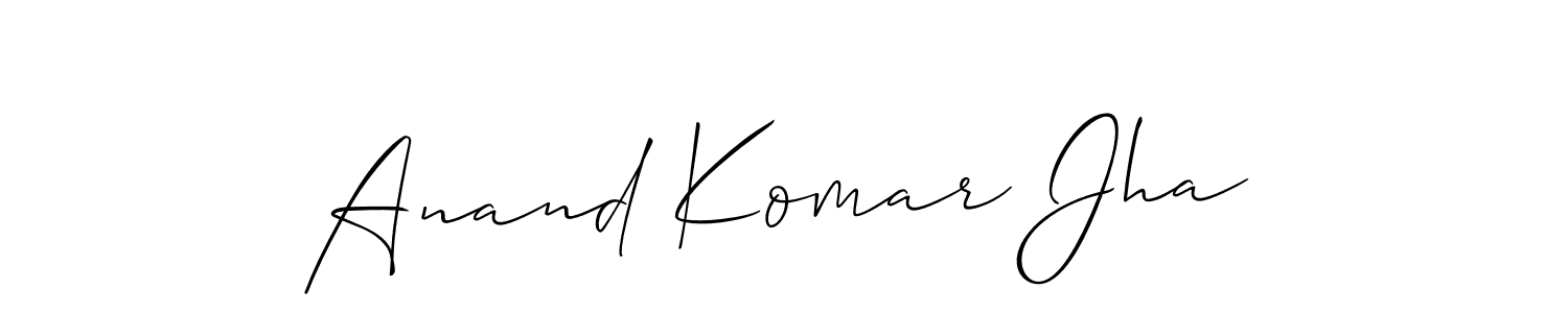 Anand Komar Jha stylish signature style. Best Handwritten Sign (Allison_Script) for my name. Handwritten Signature Collection Ideas for my name Anand Komar Jha. Anand Komar Jha signature style 2 images and pictures png