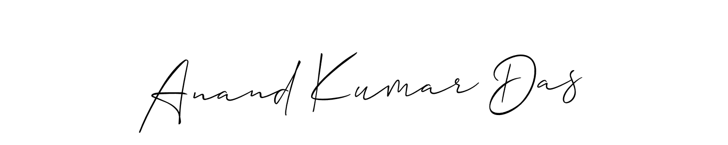 The best way (Allison_Script) to make a short signature is to pick only two or three words in your name. The name Anand Kumar Das include a total of six letters. For converting this name. Anand Kumar Das signature style 2 images and pictures png