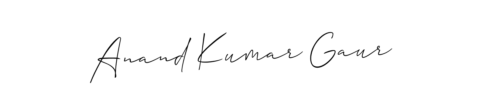 Similarly Allison_Script is the best handwritten signature design. Signature creator online .You can use it as an online autograph creator for name Anand Kumar Gaur. Anand Kumar Gaur signature style 2 images and pictures png