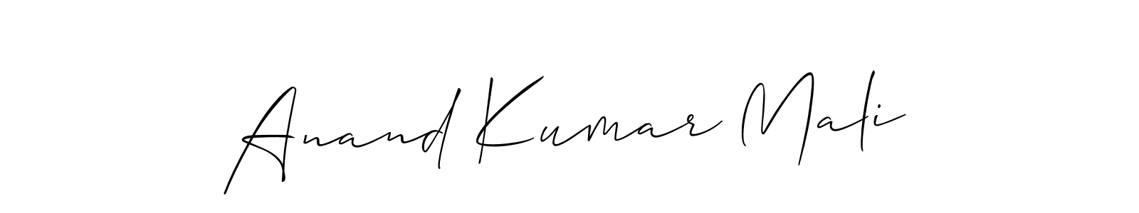 Create a beautiful signature design for name Anand Kumar Mali. With this signature (Allison_Script) fonts, you can make a handwritten signature for free. Anand Kumar Mali signature style 2 images and pictures png