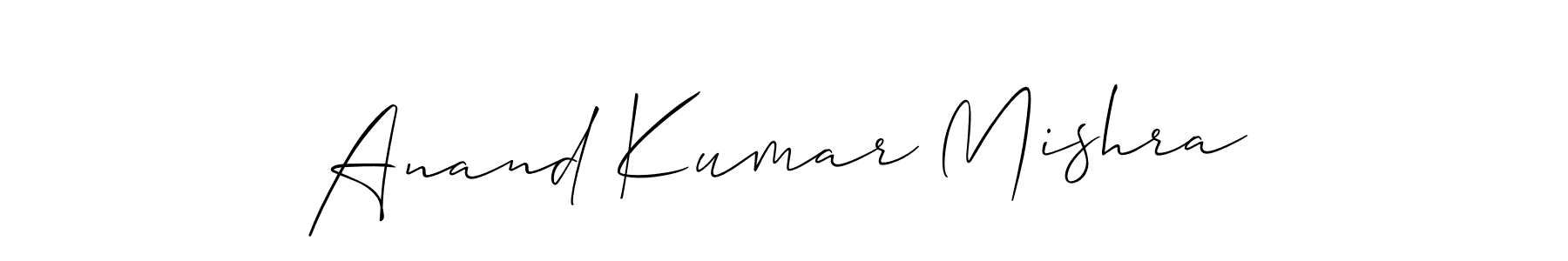 Also we have Anand Kumar Mishra name is the best signature style. Create professional handwritten signature collection using Allison_Script autograph style. Anand Kumar Mishra signature style 2 images and pictures png