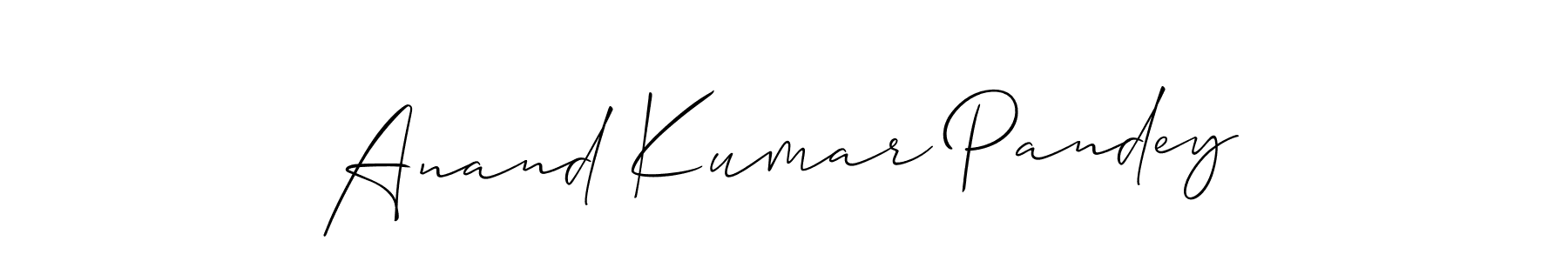 Also You can easily find your signature by using the search form. We will create Anand Kumar Pandey name handwritten signature images for you free of cost using Allison_Script sign style. Anand Kumar Pandey signature style 2 images and pictures png