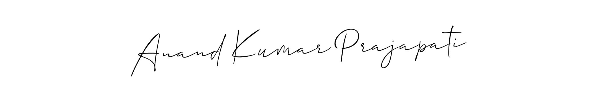 This is the best signature style for the Anand Kumar Prajapati name. Also you like these signature font (Allison_Script). Mix name signature. Anand Kumar Prajapati signature style 2 images and pictures png