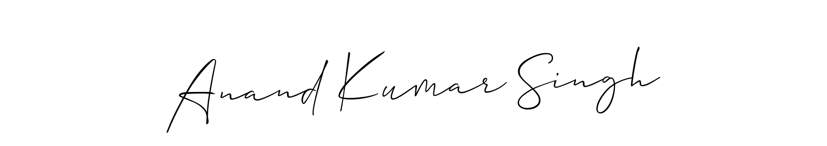 Create a beautiful signature design for name Anand Kumar Singh. With this signature (Allison_Script) fonts, you can make a handwritten signature for free. Anand Kumar Singh signature style 2 images and pictures png