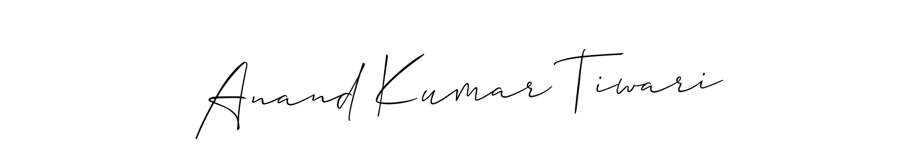 Anand Kumar Tiwari stylish signature style. Best Handwritten Sign (Allison_Script) for my name. Handwritten Signature Collection Ideas for my name Anand Kumar Tiwari. Anand Kumar Tiwari signature style 2 images and pictures png