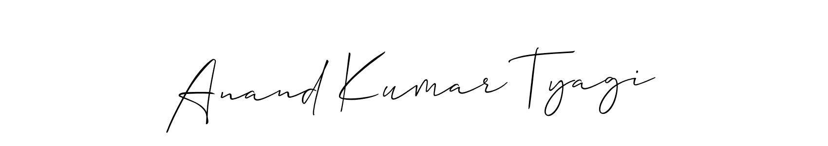 Design your own signature with our free online signature maker. With this signature software, you can create a handwritten (Allison_Script) signature for name Anand Kumar Tyagi. Anand Kumar Tyagi signature style 2 images and pictures png