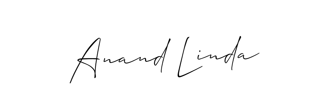 Make a beautiful signature design for name Anand Linda. Use this online signature maker to create a handwritten signature for free. Anand Linda signature style 2 images and pictures png