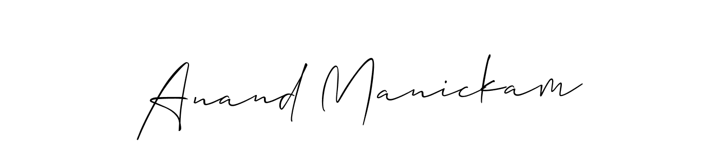 Anand Manickam stylish signature style. Best Handwritten Sign (Allison_Script) for my name. Handwritten Signature Collection Ideas for my name Anand Manickam. Anand Manickam signature style 2 images and pictures png