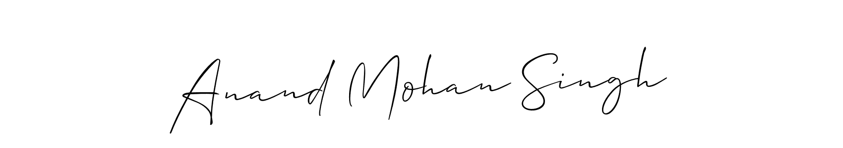 Make a beautiful signature design for name Anand Mohan Singh. With this signature (Allison_Script) style, you can create a handwritten signature for free. Anand Mohan Singh signature style 2 images and pictures png
