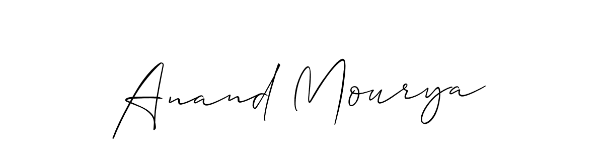 The best way (Allison_Script) to make a short signature is to pick only two or three words in your name. The name Anand Mourya include a total of six letters. For converting this name. Anand Mourya signature style 2 images and pictures png