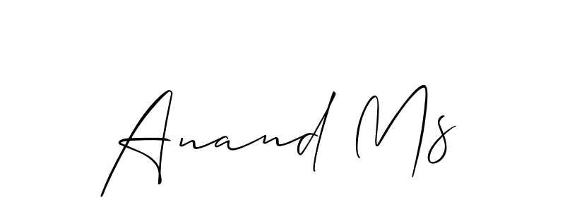 Similarly Allison_Script is the best handwritten signature design. Signature creator online .You can use it as an online autograph creator for name Anand Ms. Anand Ms signature style 2 images and pictures png