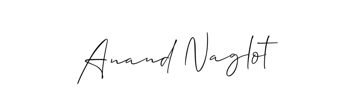 How to make Anand Naglot signature? Allison_Script is a professional autograph style. Create handwritten signature for Anand Naglot name. Anand Naglot signature style 2 images and pictures png