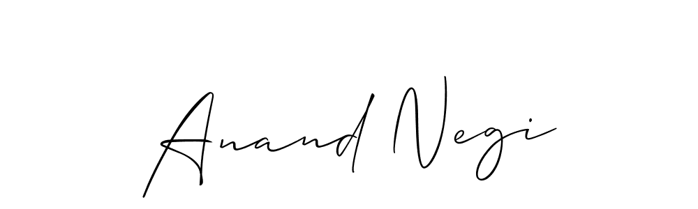 Make a beautiful signature design for name Anand Negi. Use this online signature maker to create a handwritten signature for free. Anand Negi signature style 2 images and pictures png