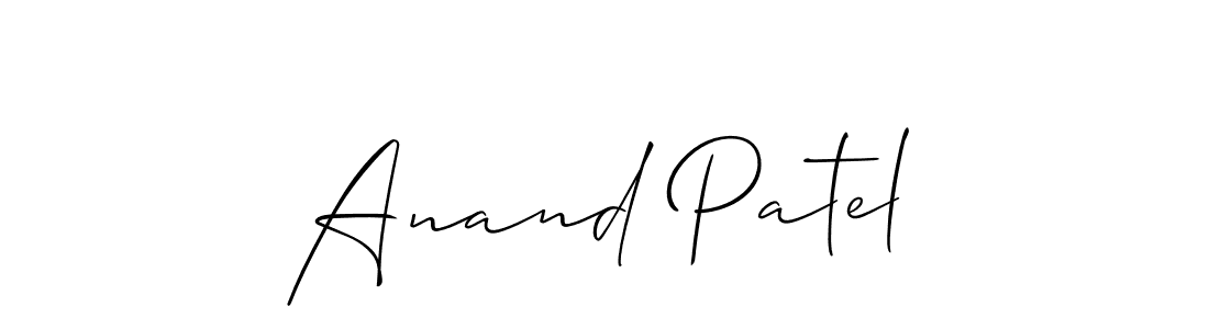 Anand Patel stylish signature style. Best Handwritten Sign (Allison_Script) for my name. Handwritten Signature Collection Ideas for my name Anand Patel. Anand Patel signature style 2 images and pictures png