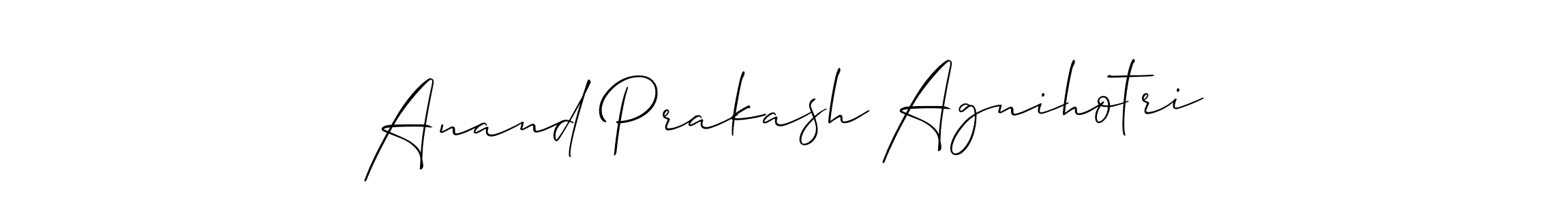 How to make Anand Prakash Agnihotri signature? Allison_Script is a professional autograph style. Create handwritten signature for Anand Prakash Agnihotri name. Anand Prakash Agnihotri signature style 2 images and pictures png