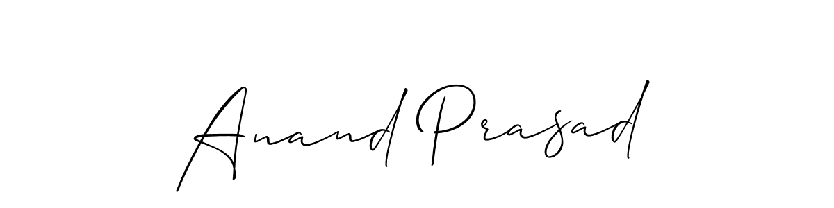 Use a signature maker to create a handwritten signature online. With this signature software, you can design (Allison_Script) your own signature for name Anand Prasad. Anand Prasad signature style 2 images and pictures png