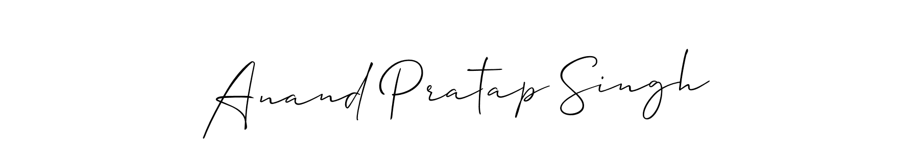 Use a signature maker to create a handwritten signature online. With this signature software, you can design (Allison_Script) your own signature for name Anand Pratap Singh. Anand Pratap Singh signature style 2 images and pictures png