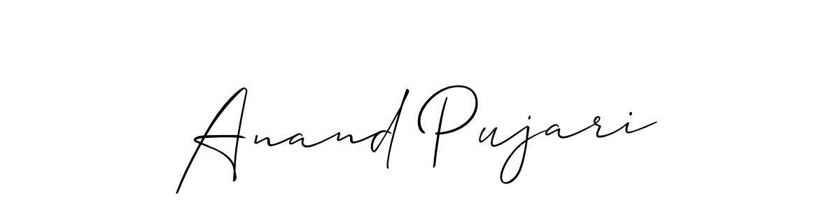 It looks lik you need a new signature style for name Anand Pujari. Design unique handwritten (Allison_Script) signature with our free signature maker in just a few clicks. Anand Pujari signature style 2 images and pictures png