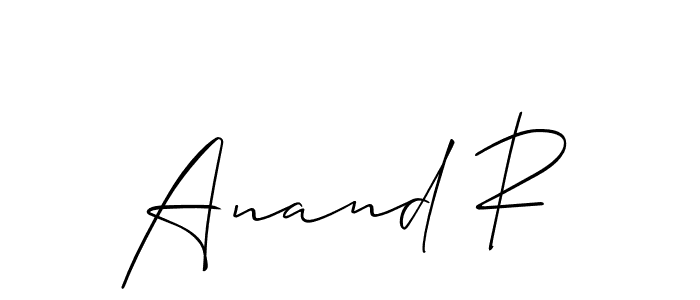 Make a beautiful signature design for name Anand R. Use this online signature maker to create a handwritten signature for free. Anand R signature style 2 images and pictures png