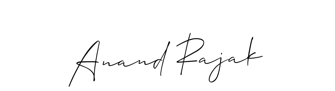 How to make Anand Rajak signature? Allison_Script is a professional autograph style. Create handwritten signature for Anand Rajak name. Anand Rajak signature style 2 images and pictures png