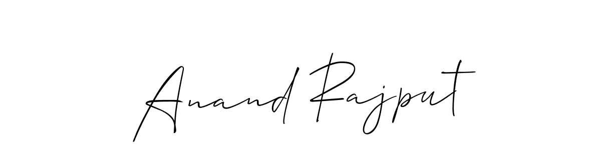 if you are searching for the best signature style for your name Anand Rajput. so please give up your signature search. here we have designed multiple signature styles  using Allison_Script. Anand Rajput signature style 2 images and pictures png