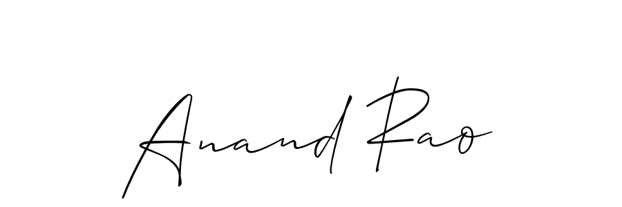 The best way (Allison_Script) to make a short signature is to pick only two or three words in your name. The name Anand Rao include a total of six letters. For converting this name. Anand Rao signature style 2 images and pictures png