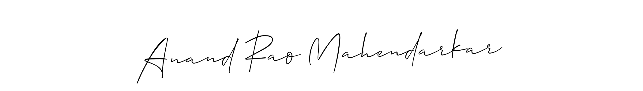 How to Draw Anand Rao Mahendarkar signature style? Allison_Script is a latest design signature styles for name Anand Rao Mahendarkar. Anand Rao Mahendarkar signature style 2 images and pictures png