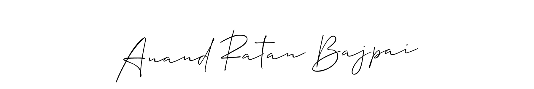 Use a signature maker to create a handwritten signature online. With this signature software, you can design (Allison_Script) your own signature for name Anand Ratan Bajpai. Anand Ratan Bajpai signature style 2 images and pictures png
