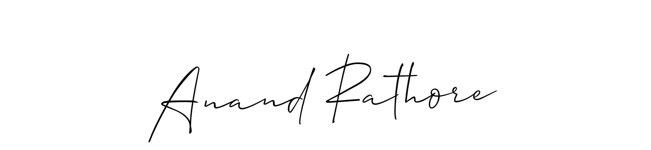 Anand Rathore stylish signature style. Best Handwritten Sign (Allison_Script) for my name. Handwritten Signature Collection Ideas for my name Anand Rathore. Anand Rathore signature style 2 images and pictures png
