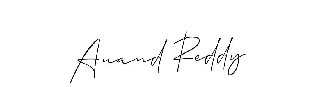 How to make Anand Reddy name signature. Use Allison_Script style for creating short signs online. This is the latest handwritten sign. Anand Reddy signature style 2 images and pictures png