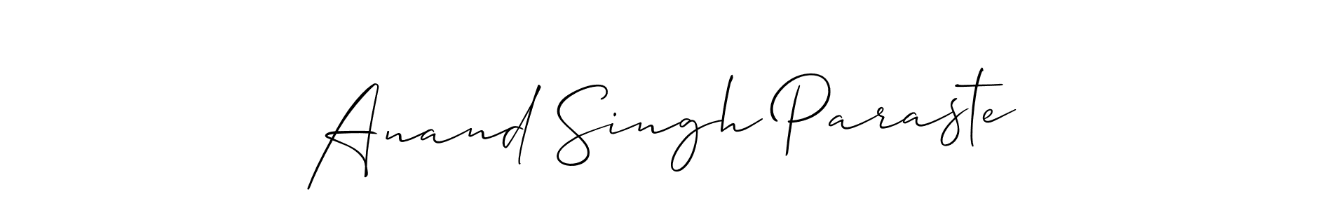 Anand Singh Paraste stylish signature style. Best Handwritten Sign (Allison_Script) for my name. Handwritten Signature Collection Ideas for my name Anand Singh Paraste. Anand Singh Paraste signature style 2 images and pictures png