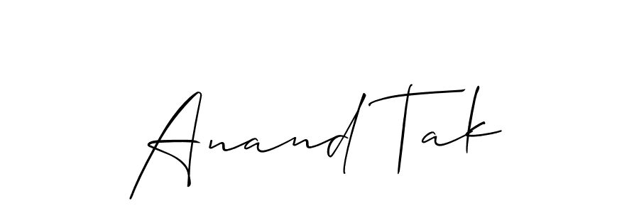 Once you've used our free online signature maker to create your best signature Allison_Script style, it's time to enjoy all of the benefits that Anand Tak name signing documents. Anand Tak signature style 2 images and pictures png